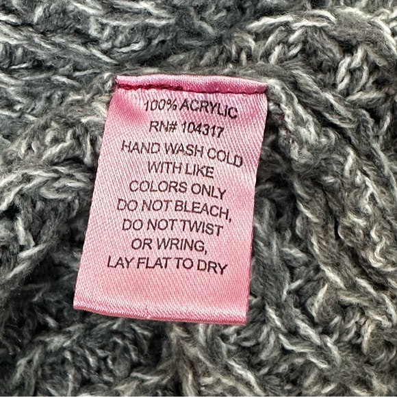 DEREK HEART Maternity Short Sleeve Dark Grey Sweater Size Large - Picture 8 of 8